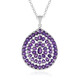 Sambia-Amethyst-Silberhalskette