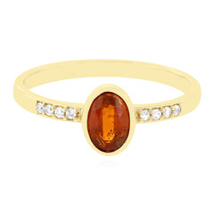 Oranger Tansania-Kyanit-Goldring
