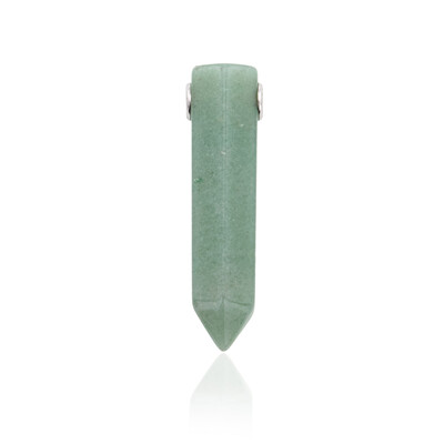Grüner Aventurin-Silberanhänger (MONOSONO COLLECTION)