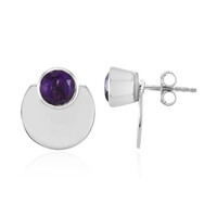 Sibirischer Amethyst-Silberohrringe (de Melo)