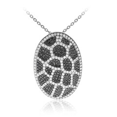 Schwarzer Diamant-Goldhalskette