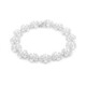 Weißer Topas-Silberarmband