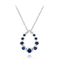 Ceylon-Saphir-Goldcollier