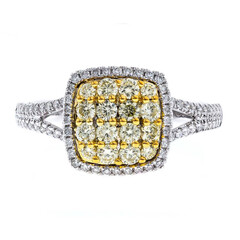 Gelber SI2 Brillant-Goldring (CIRARI)