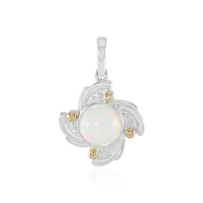 Welo-Opal-Silberanhänger mit Gold (Granulieren)