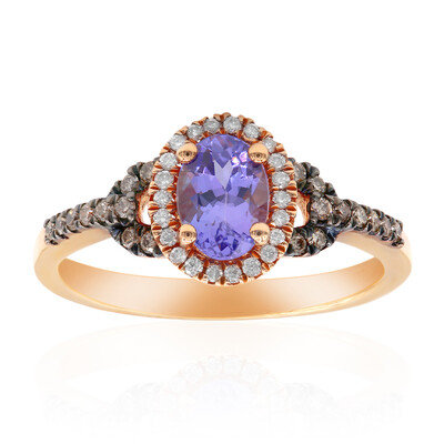 AAA-Tansanit-Goldring