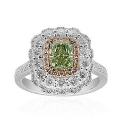 Grüner SI1 Brillant-Goldring (CIRARI)
