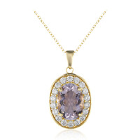 Bolivianischer Amethyst-Silberhalskette