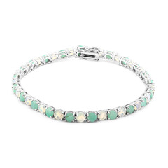 Edelstein-Silberarmband