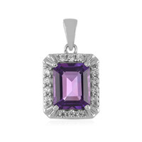 Uruguay-Amethyst-Silberanhänger
