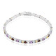 Edelstein-Silberarmband
