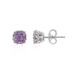 Lavendel-Amethyst-Silberohrringe