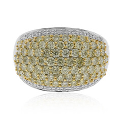 Gelber SI2 Diamant-Goldring (CIRARI)