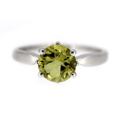 Ouro Verde-Quarz-Silberring