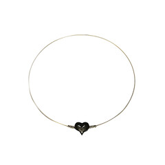Silberglanz-Obsidian-Collier