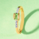 Nigerianischer Mintgrüner Beryll-Goldring