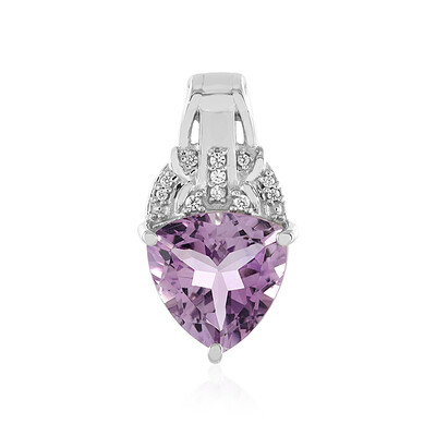 Lavendel-Amethyst-Silberanhänger