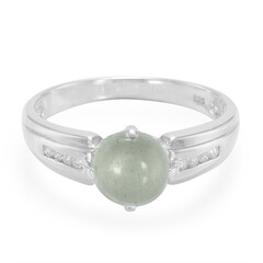 Aquamarin-Herren-Silberring