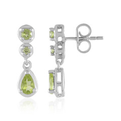 Peridot-Silberohrringe