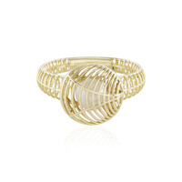 Weiße Süßwasserzuchtperlen-Goldring (Ornaments by de Melo)