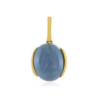Blauer Opal-Silberanhänger