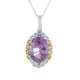 Lavendel-Amethyst-Silberhalskette