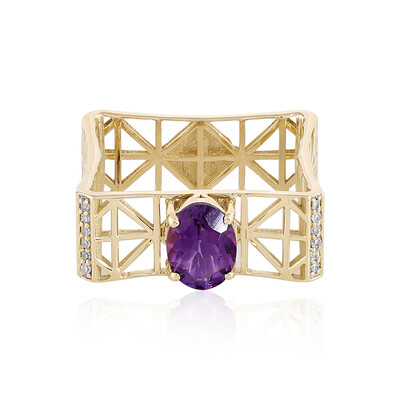 Uruguay-Amethyst-Goldring (Ornaments by de Melo)