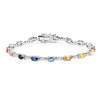 Saphir-Silberarmband