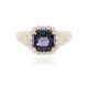 Cobaltblauer Luc Yen-Spinell-Goldring (AMAYANI)