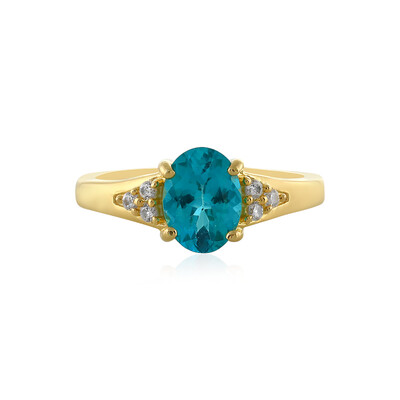 Blauer Apatit-Silberring