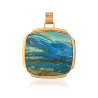Atacama-Opal-Silberanhänger (Bali Barong)