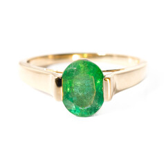 Smaragd-Goldring