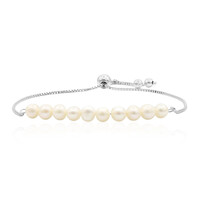 Süßwasserzuchtperlen-Silberarmband