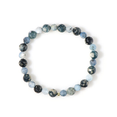 Edelstein-Silberarmband