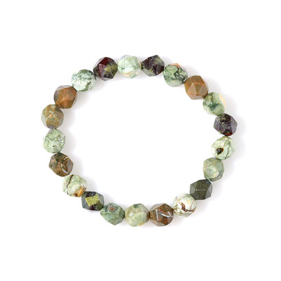 Regenwald-Rhyolith-Armband