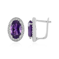 Amethyst-Silberohrringe