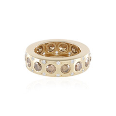 I3 Champagner-Diamant-Goldring (de Melo)