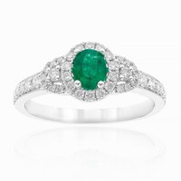 Kolumbianischer Smaragd-Goldring (CIRARI)