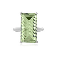 Grüner Amethyst-Silberring