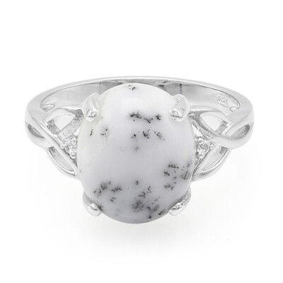 Dendriten-Achat-Silberring