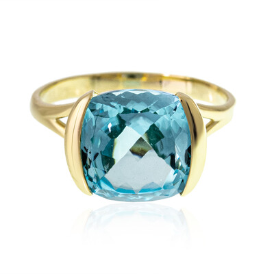 Blauer Topas-Goldring (dagen)