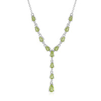 Peridot-Silbercollier