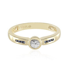 Weißer Saphir-Goldring (Adela Gold)