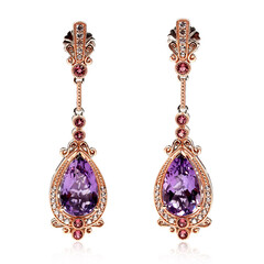 Amethyst-Silberohrringe (Dallas Prince Designs)