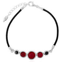 Roter Kolumbianischer Bernstein-Silberarmband
