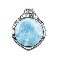 Larimar-Silberanhänger