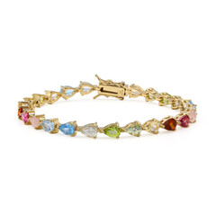 Edelstein-Silberarmband