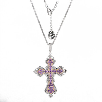 Sambia-Amethyst-Silberhalskette (Dallas Prince Designs)
