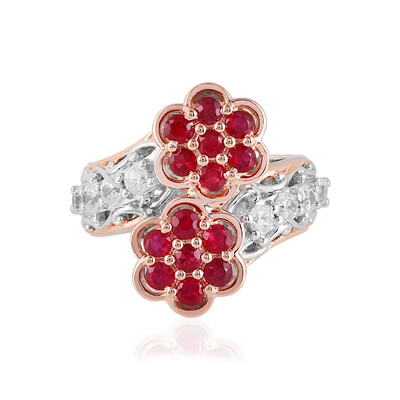 Tansania-Rubin-Silberring (Gems en Vogue)