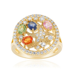 Saphir-Silberring